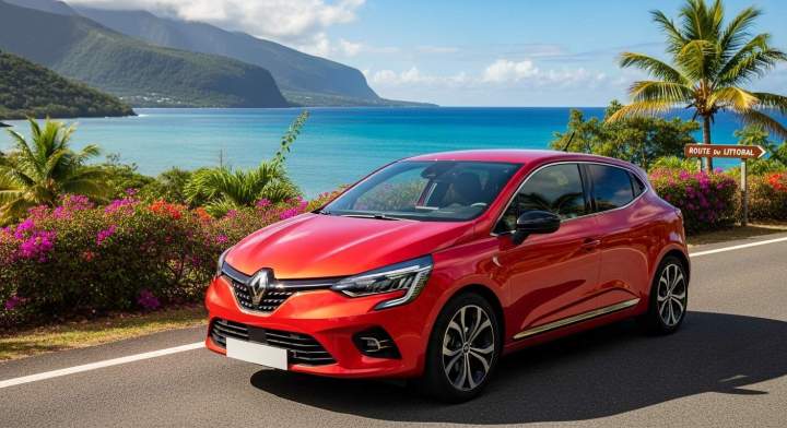 Clio 5 disponible à la location La Réunion